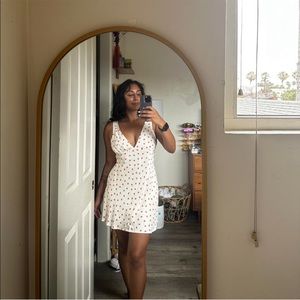 Zara Silk Satin Strawberry Dress